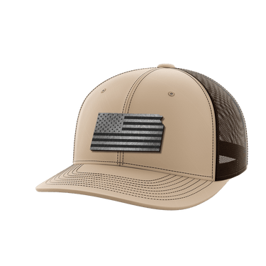Kansas United Hats Hat Greater Half Khaki/Coffee Black Leatherette Kansas